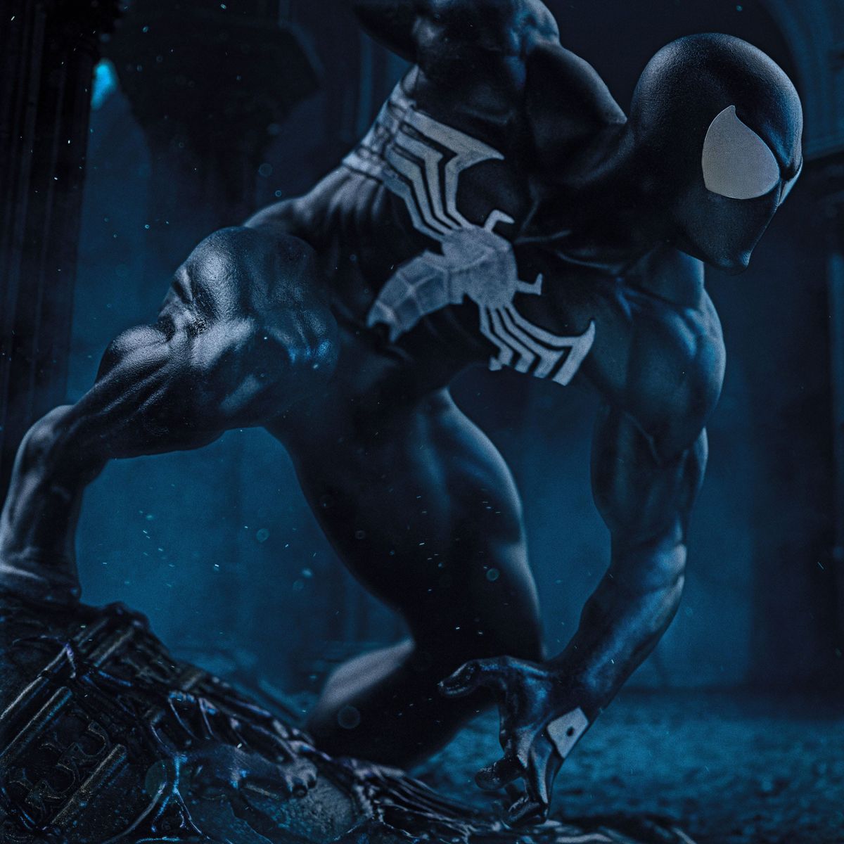 Marvel - BDS Art Scale Statue 1/10 Spider-Man Black Costume - Figuuri (keräilyhahmo)