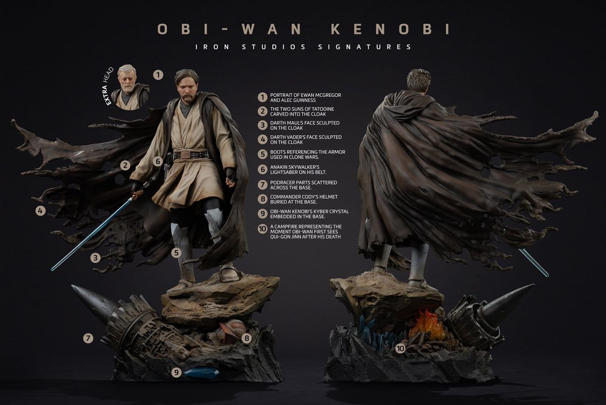 Star Wars - Art Scale Statue 1/10 Obi-Wan Signatures - Figuuri (keräilyhahmo)