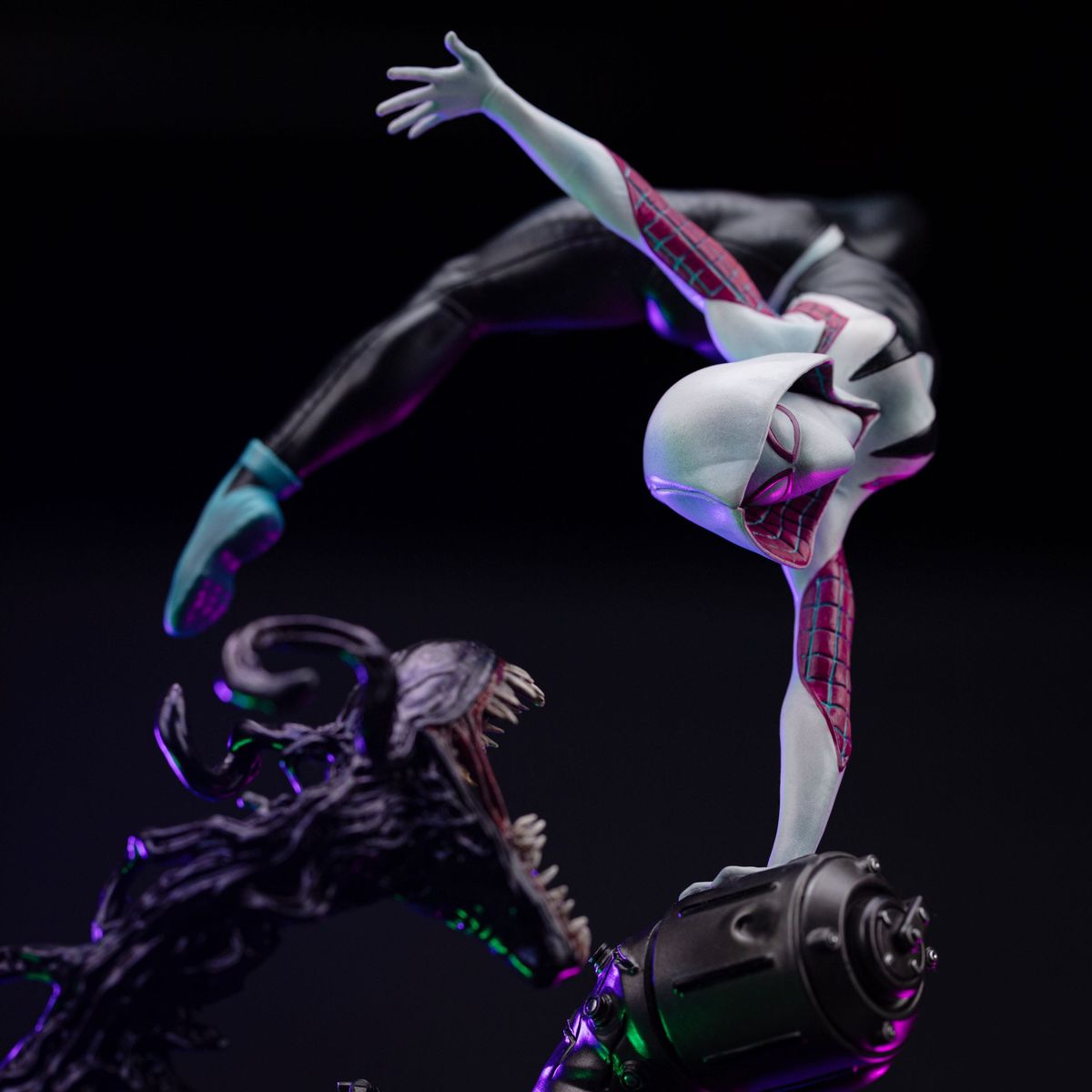 Marvel - Spider-Man vs. Villains Art Scale Statue 1/10 Ghost Spider Diorama - Figuuri (keräilyhahmo)