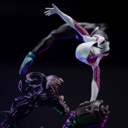 Marvel - Spider-Man vs. Villains Art Scale Statue 1/10 Ghost Spider Diorama - Figuuri (keräilyhahmo)