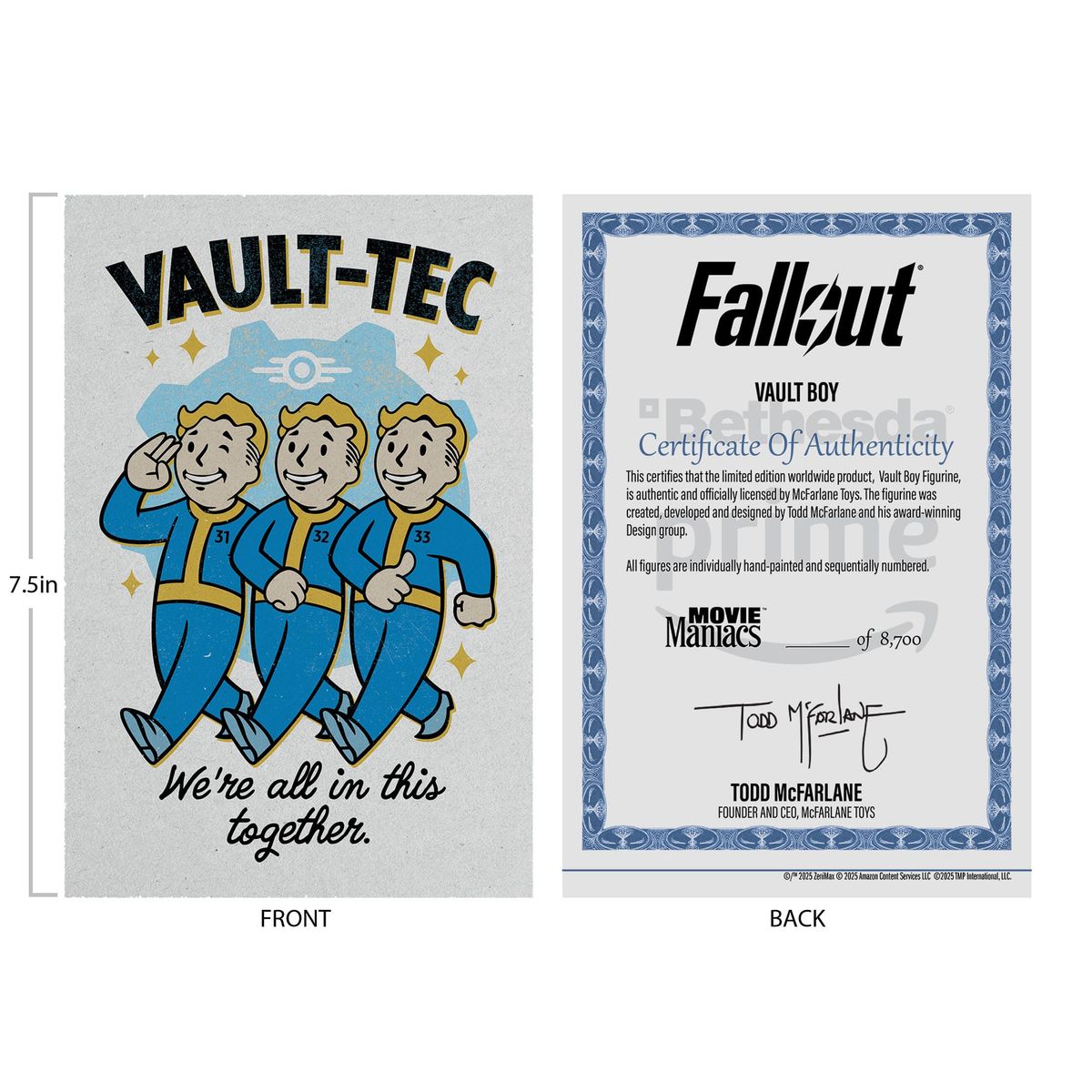 Fallout - Movie Maniacs Vault Boy Version 1 - Figuuri (keräilyhahmo)