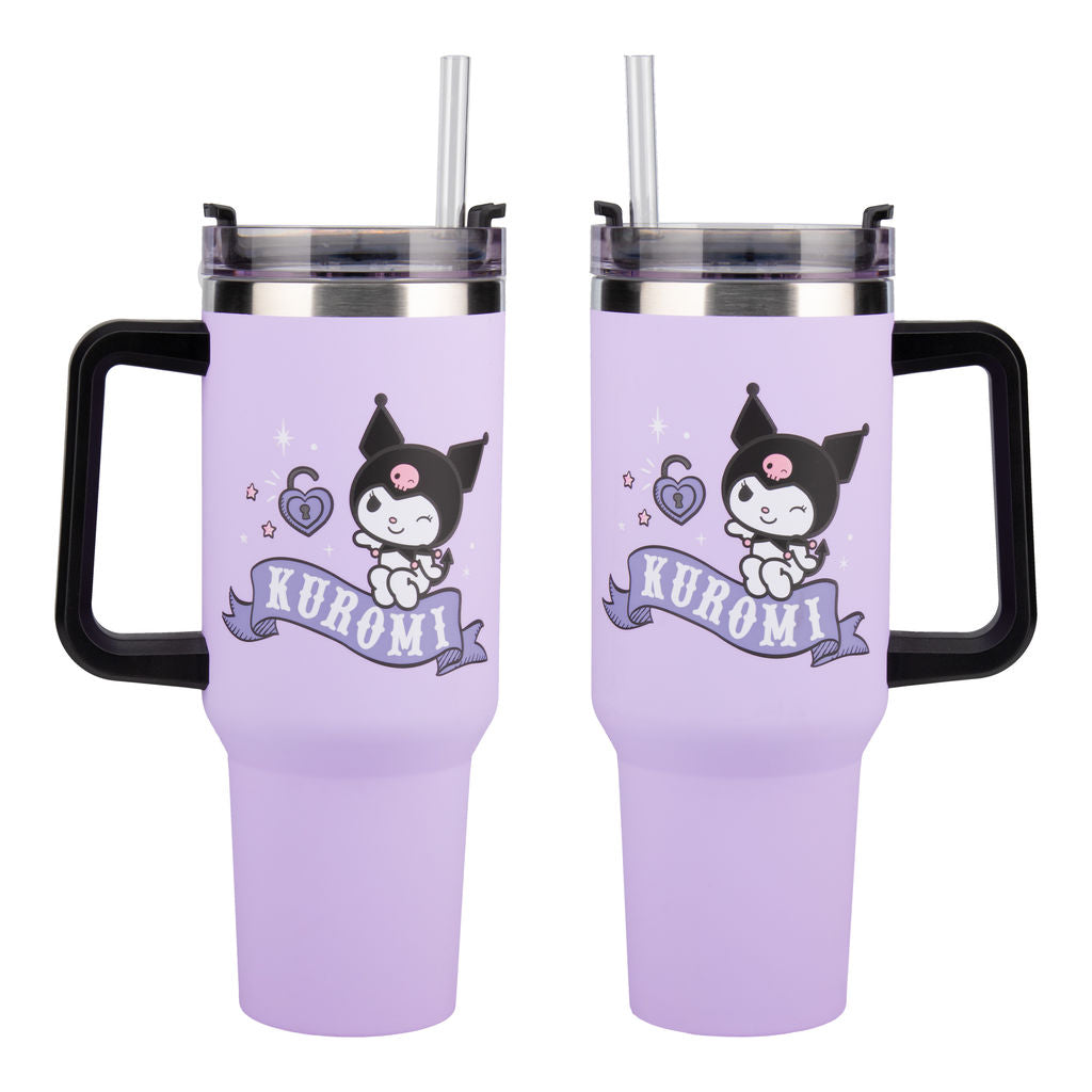 Hello Kitty - Kuromi - Isokokoinen juomapullo (tumbler)