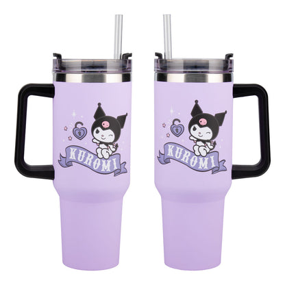 Hello Kitty - Kuromi - Isokokoinen juomapullo (tumbler)