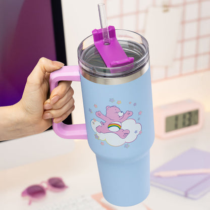 Care Bears - Cheer Bear - Isokokoinen termosmuki/matkamuki (n. 1200 ml)