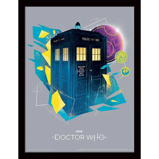 Doctor Who - Geometric Tardis - Kehystetty taidejuliste