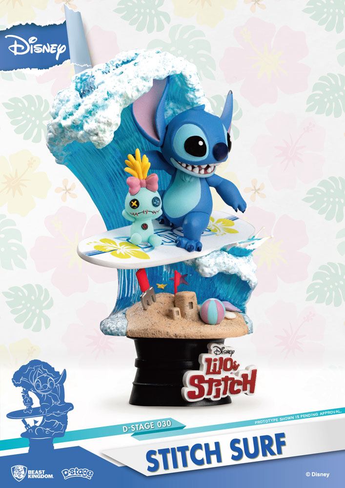Lilo & Stitch - Surfer Stitch - Dioraama