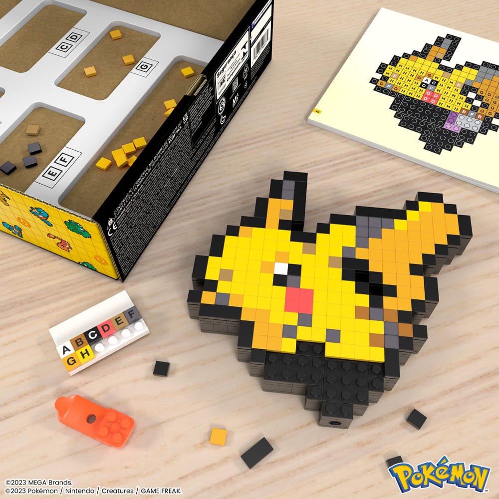 Pokémon - Pikachu Pixel Art - Mega Building Set (rakennussarja)