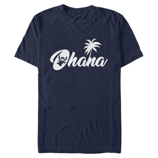 Lilo & Stitch - Stich Sillhouette Ohana - T-paita