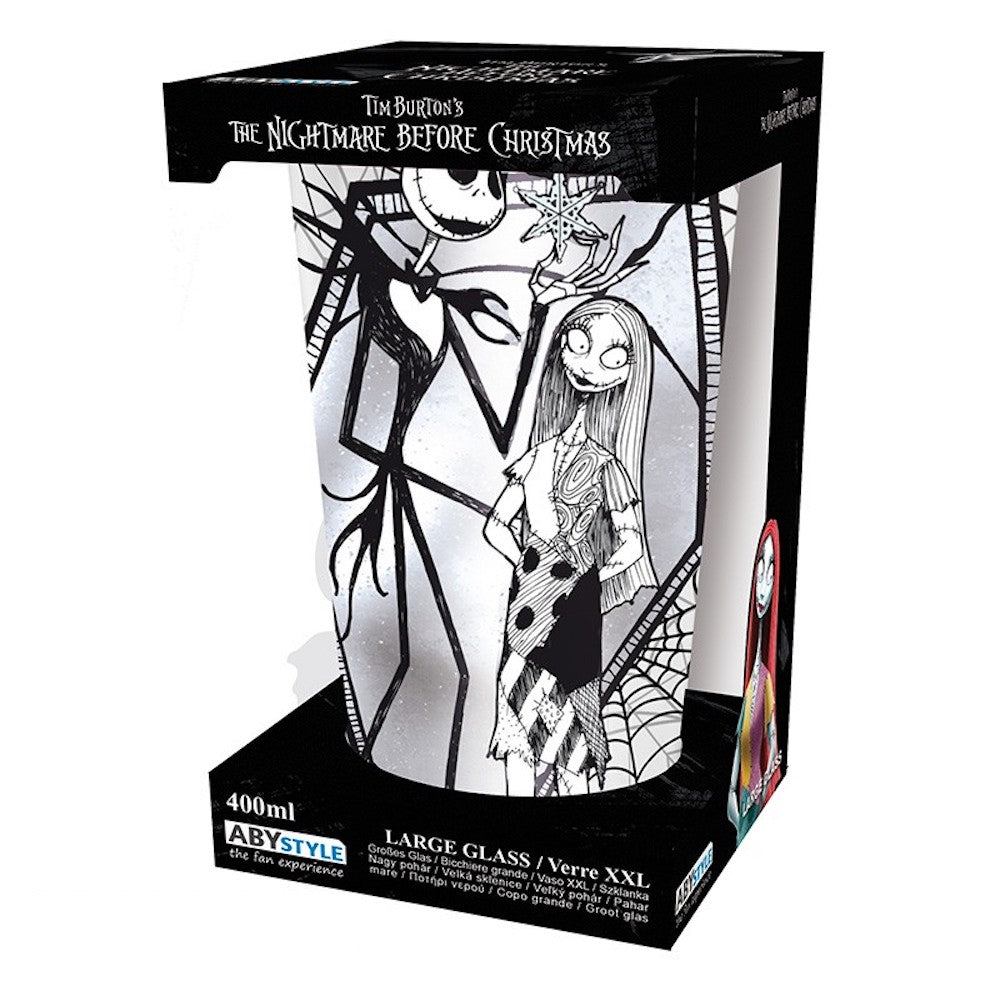 Painajainen ennen joulua - Jack and Sally - Iso juomalasi (XXL)